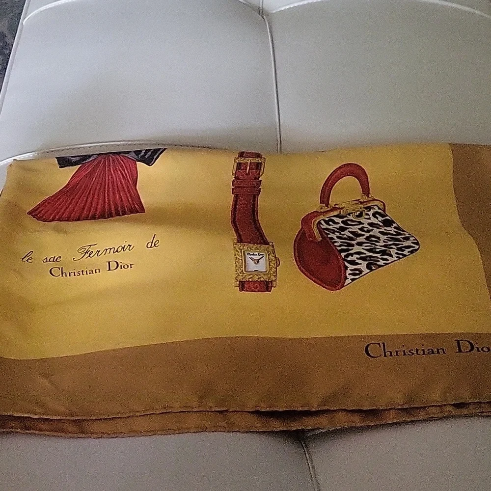 Vintage Christian Dior Silk Scarf